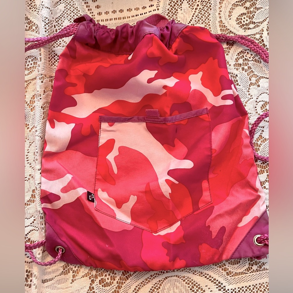 Y2K Camouflage Drawstring Bag